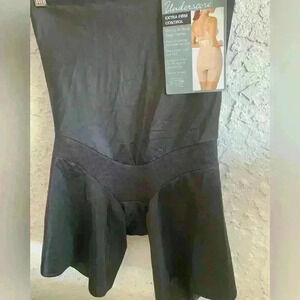 Underscore Womens XL Shapewear Black Ultra Slimming High Waist Cooling NWT